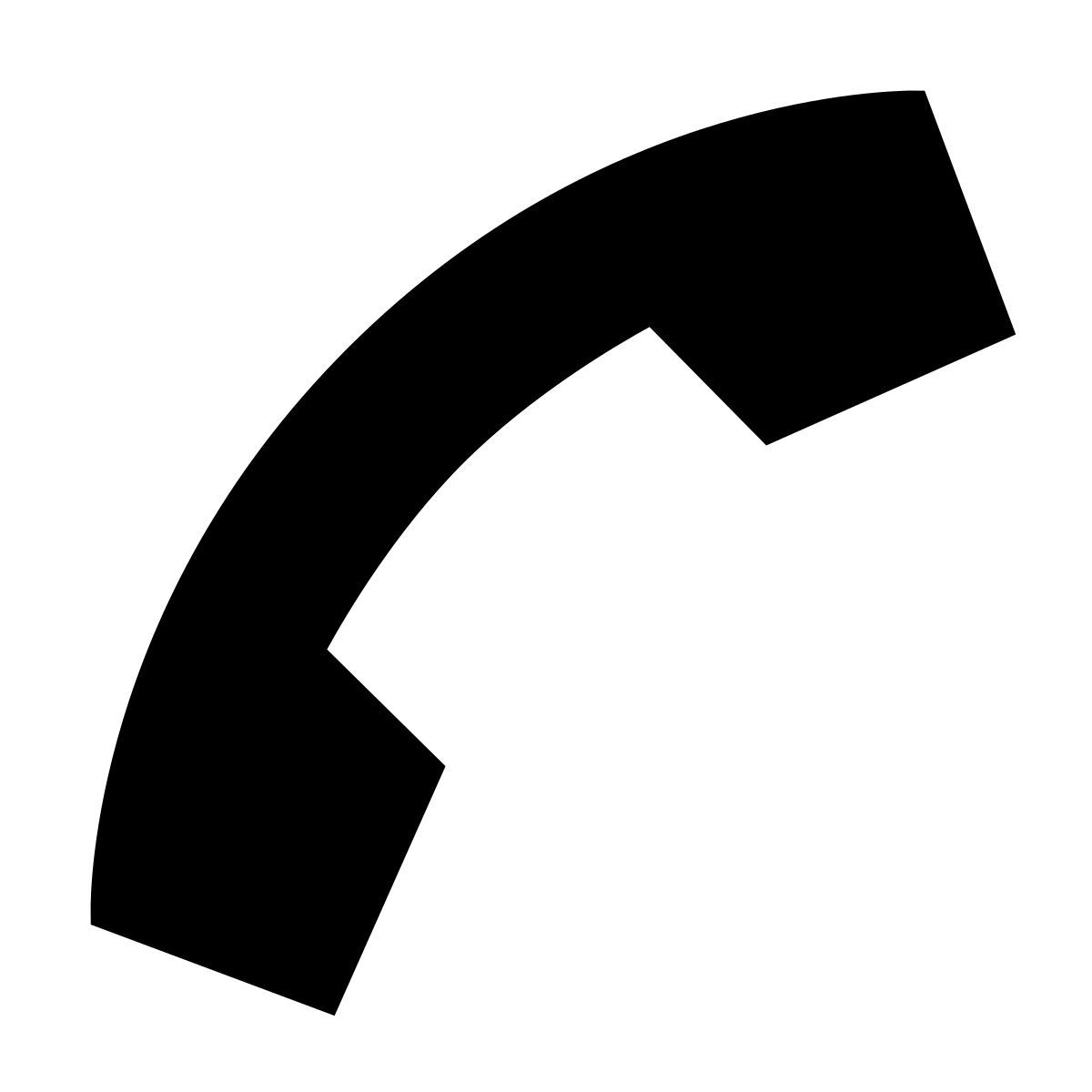 forma thin filled sharp style call icon