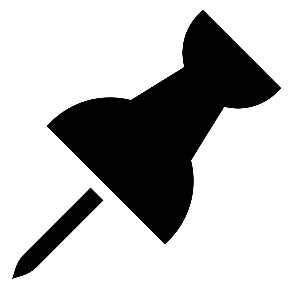 forma thin filled sharp style pin icon