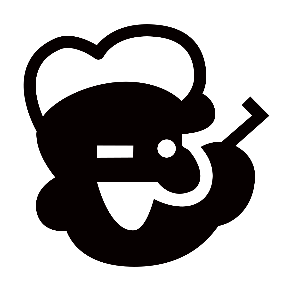 forma thin filled sharp style popeye icon