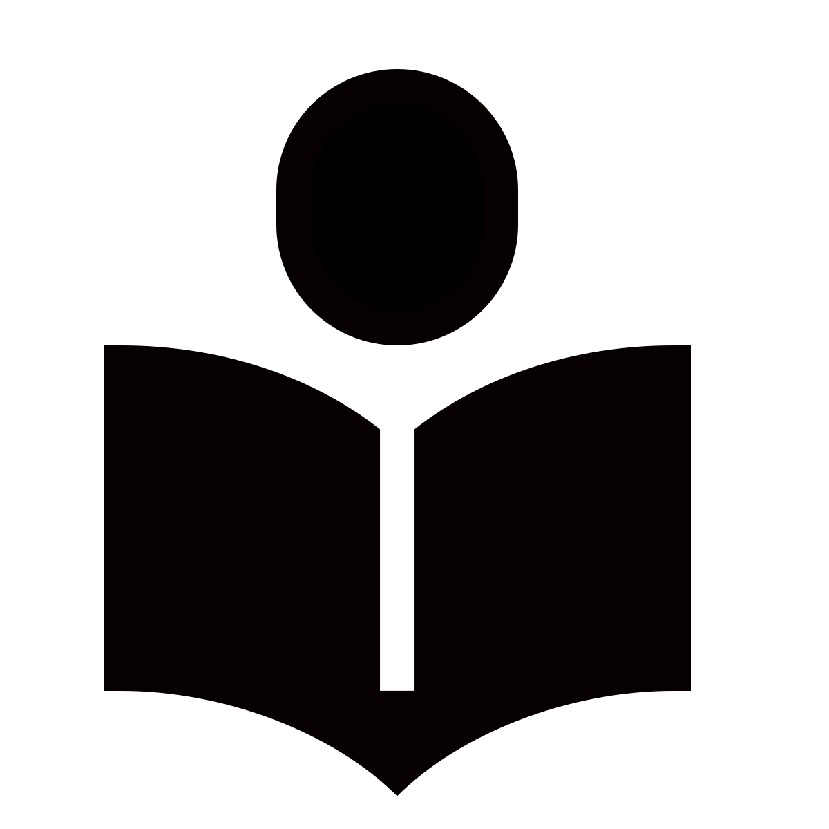 forma thin filled sharp style reading icon