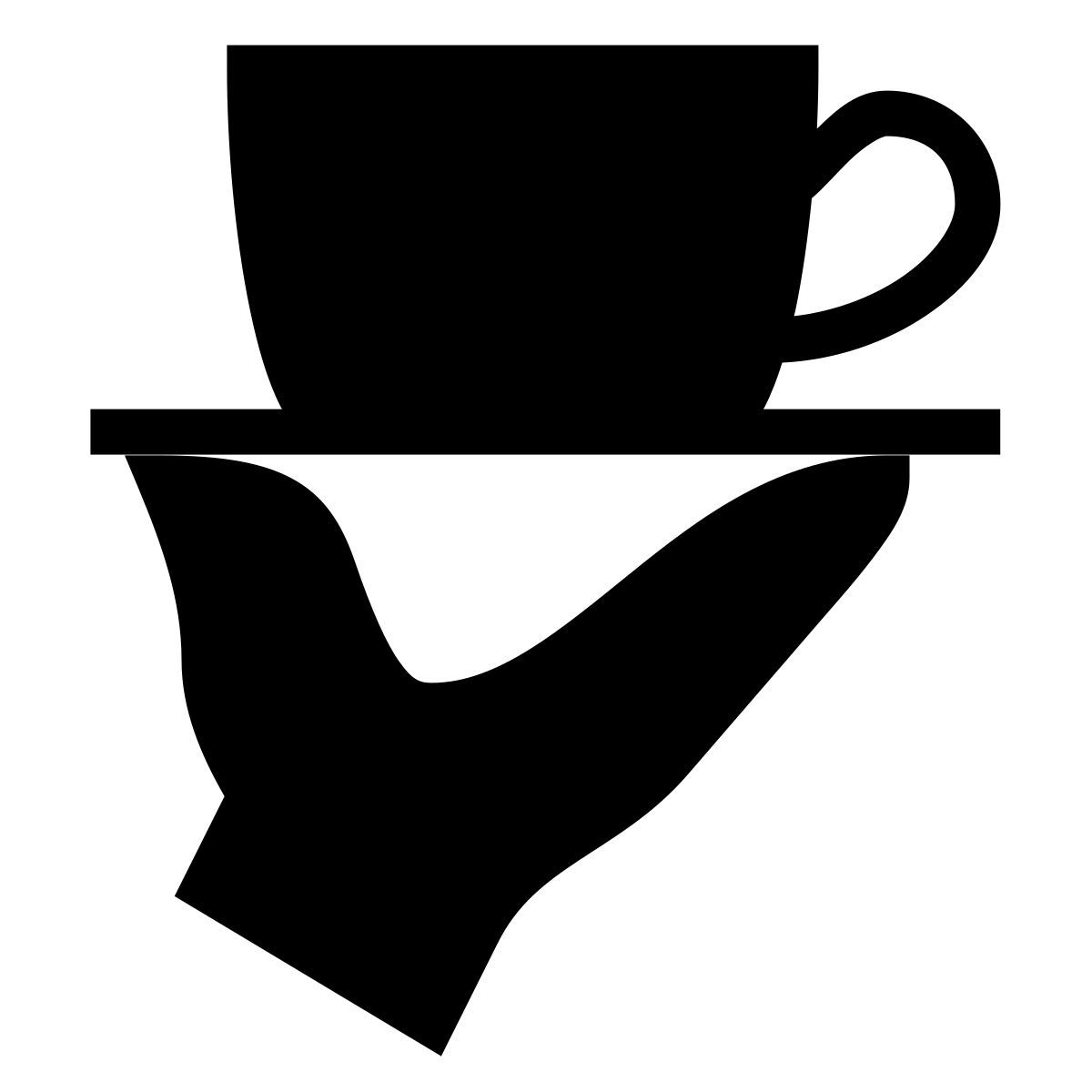 forma thin filled sharp style 餐厅服务员 icon