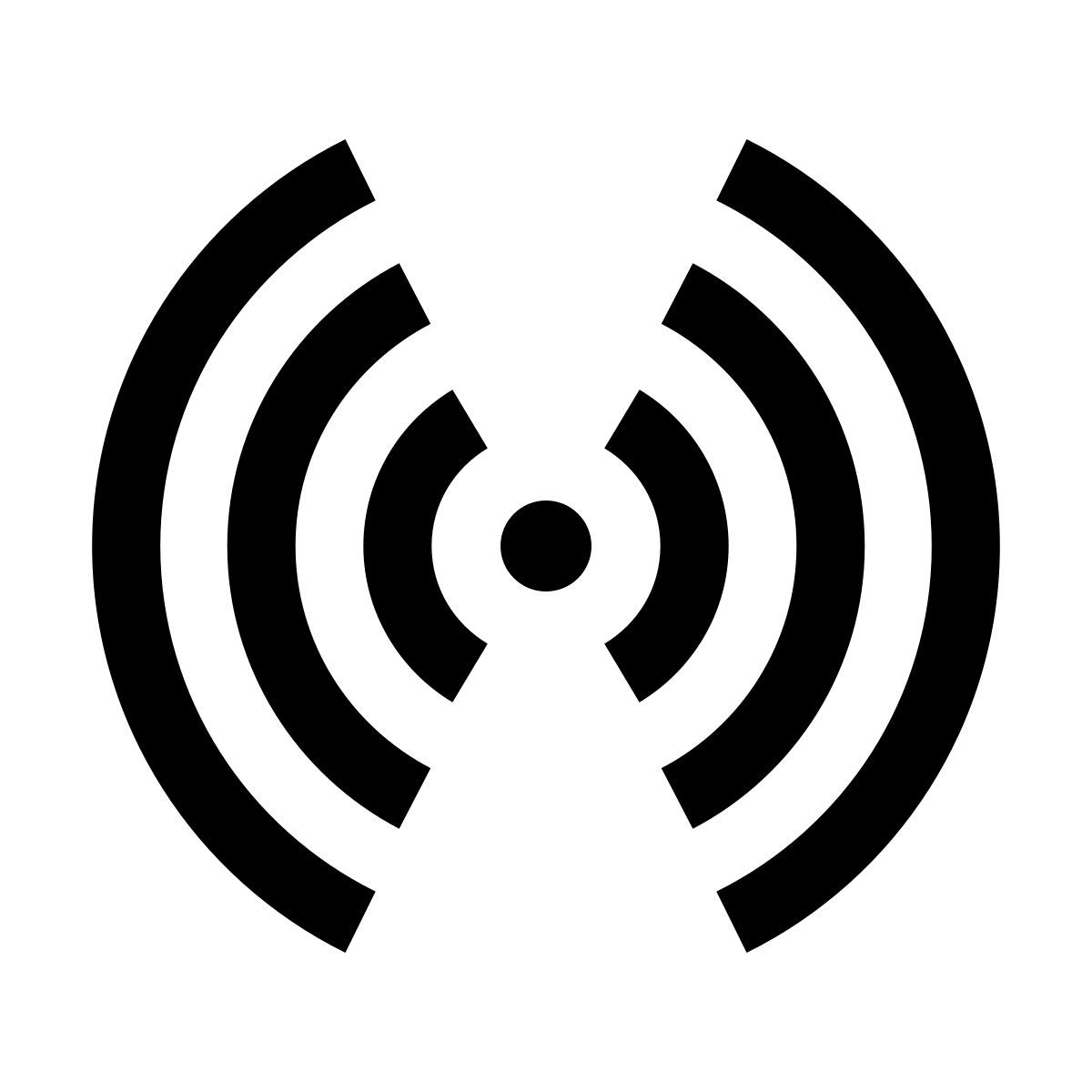 forma thin filled sharp style rfid信号 icon