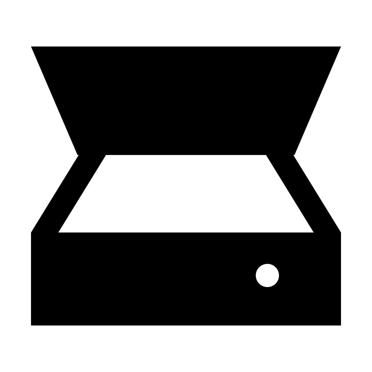 forma thin filled sharp style scanner icon
