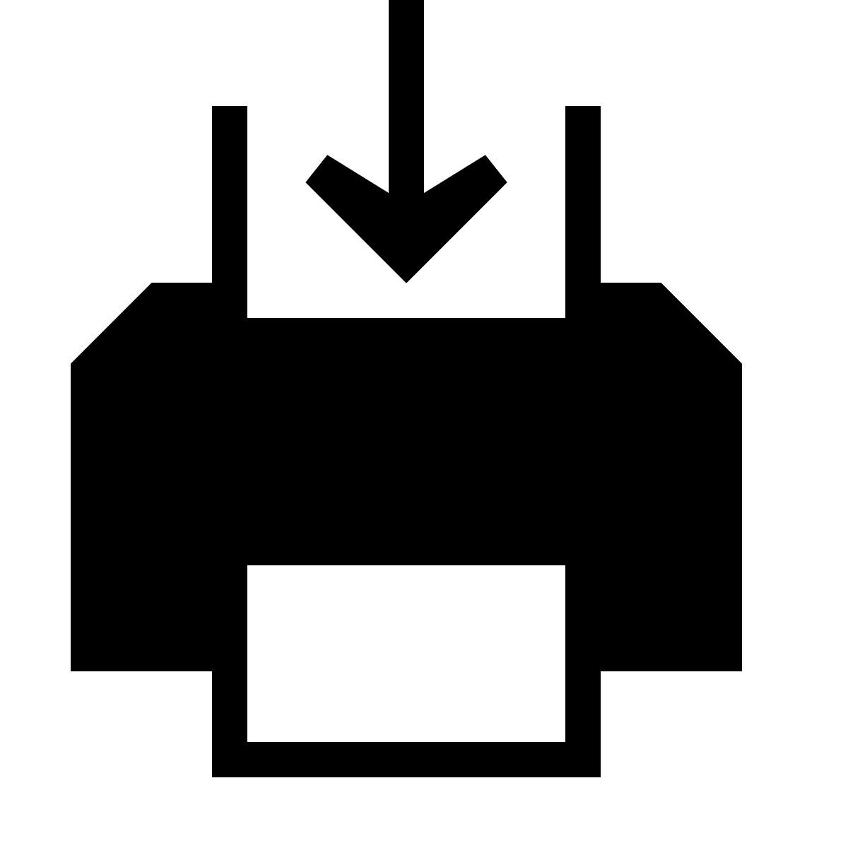 forma thin filled sharp style envoyer à l'imprimante icon