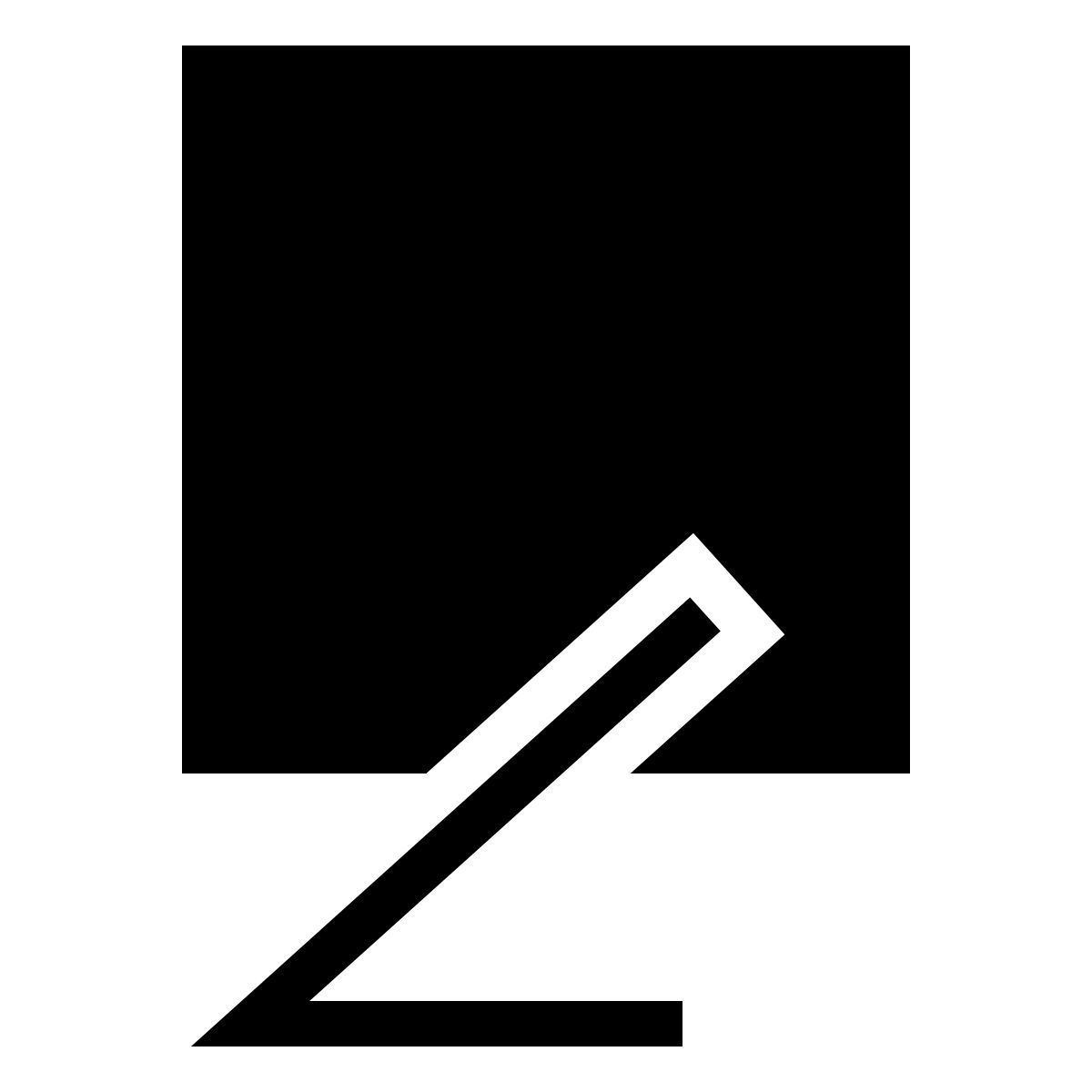 forma thin filled sharp style sesquare 135 icon