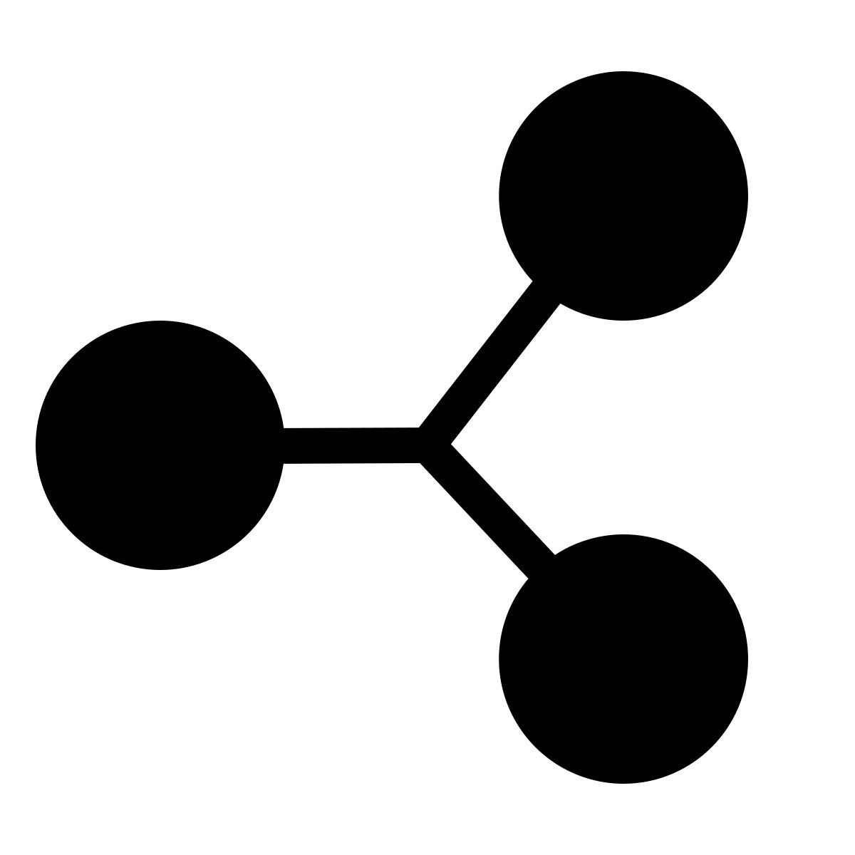 forma thin filled sharp style 分享2 icon