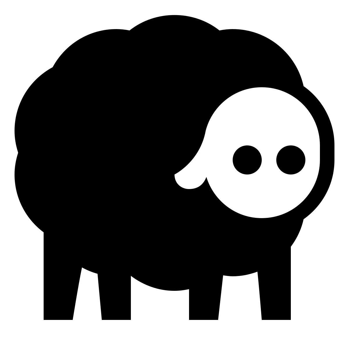 forma thin filled sharp style pecora icon