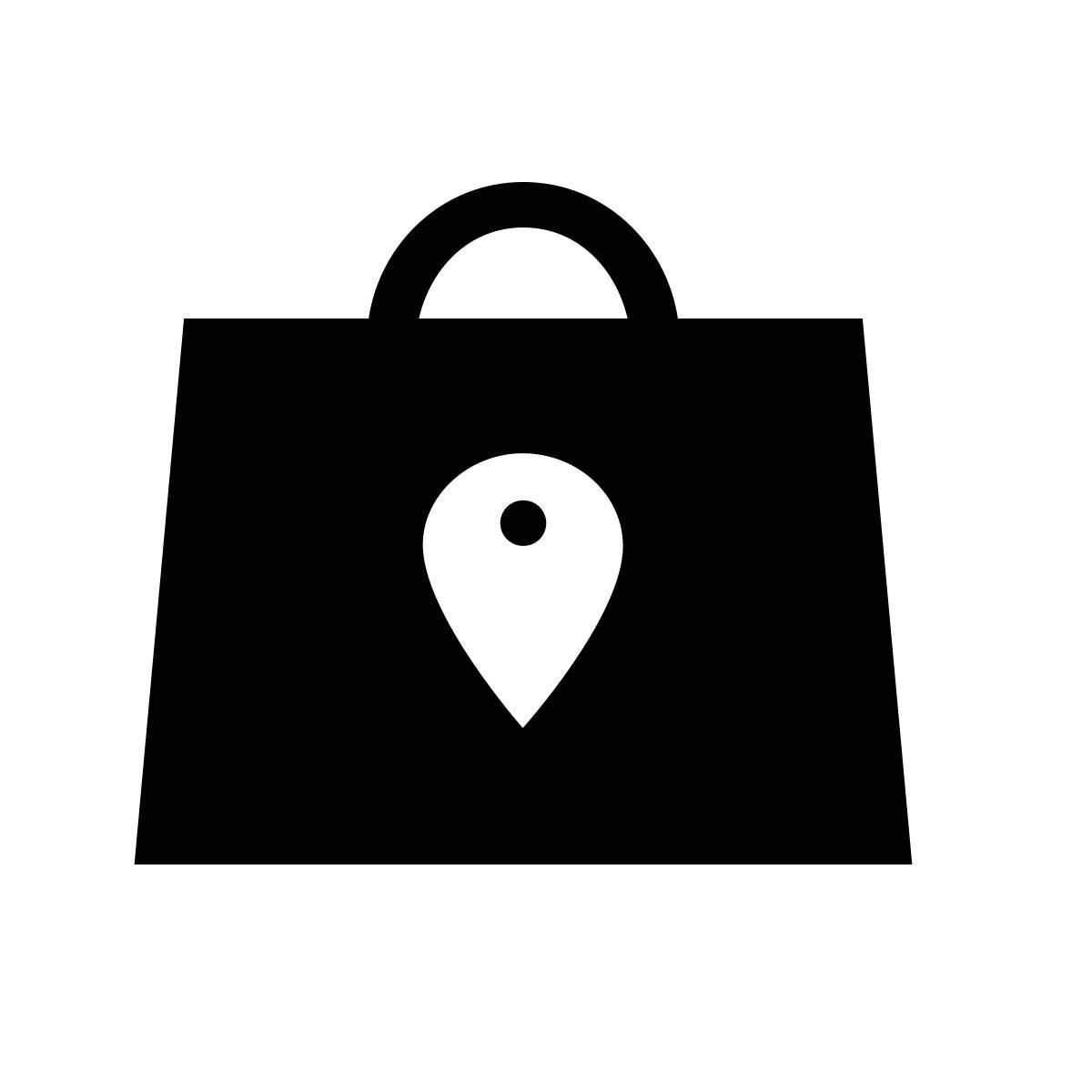 forma thin filled sharp style tienda local icon