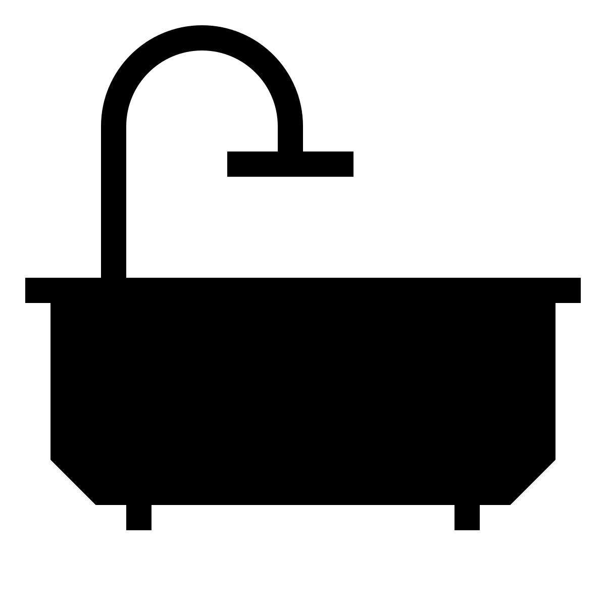 forma thin filled sharp style 淋浴间和浴缸 icon