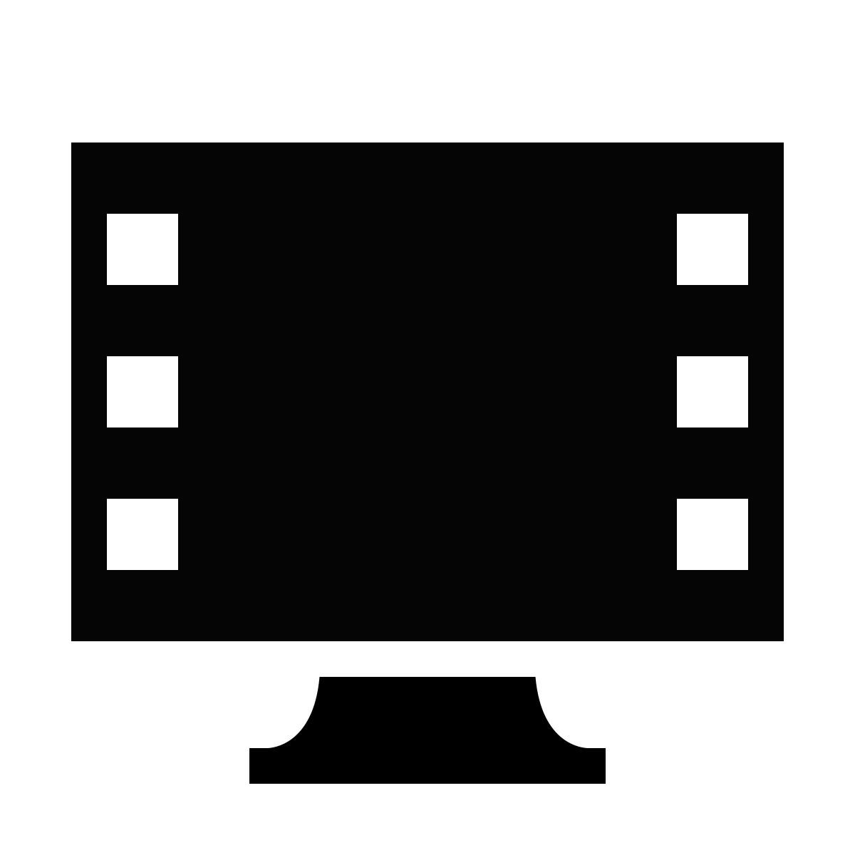 forma thin filled sharp style video bilder anzeigen icon