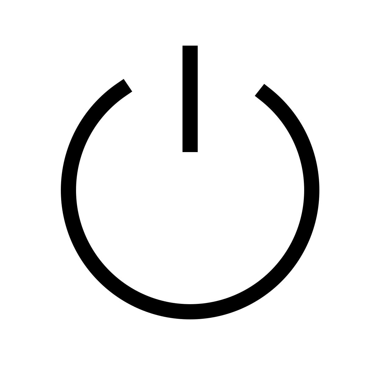 forma thin filled sharp style 일시 휴업 icon