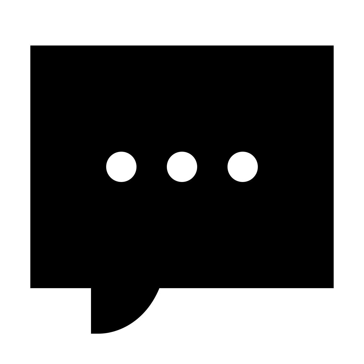 forma thin filled sharp style sms icon