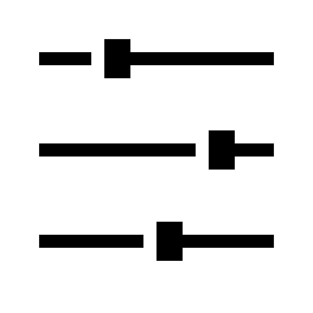 forma thin filled sharp style slider icon