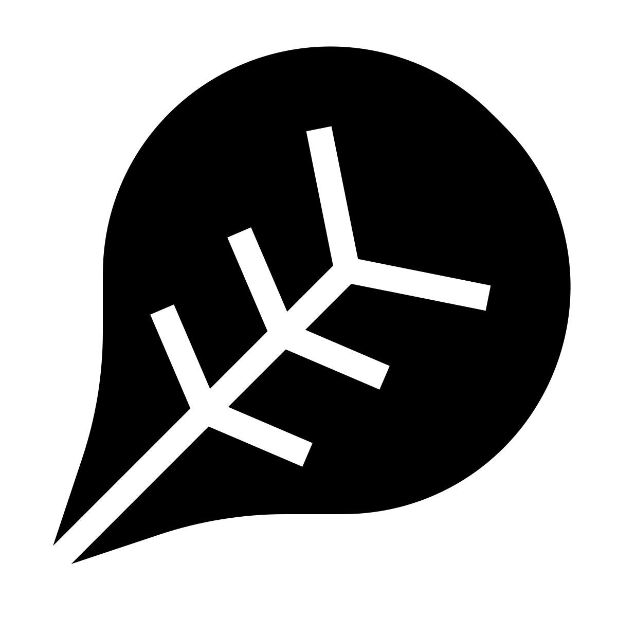 forma thin filled sharp style 시금치 icon