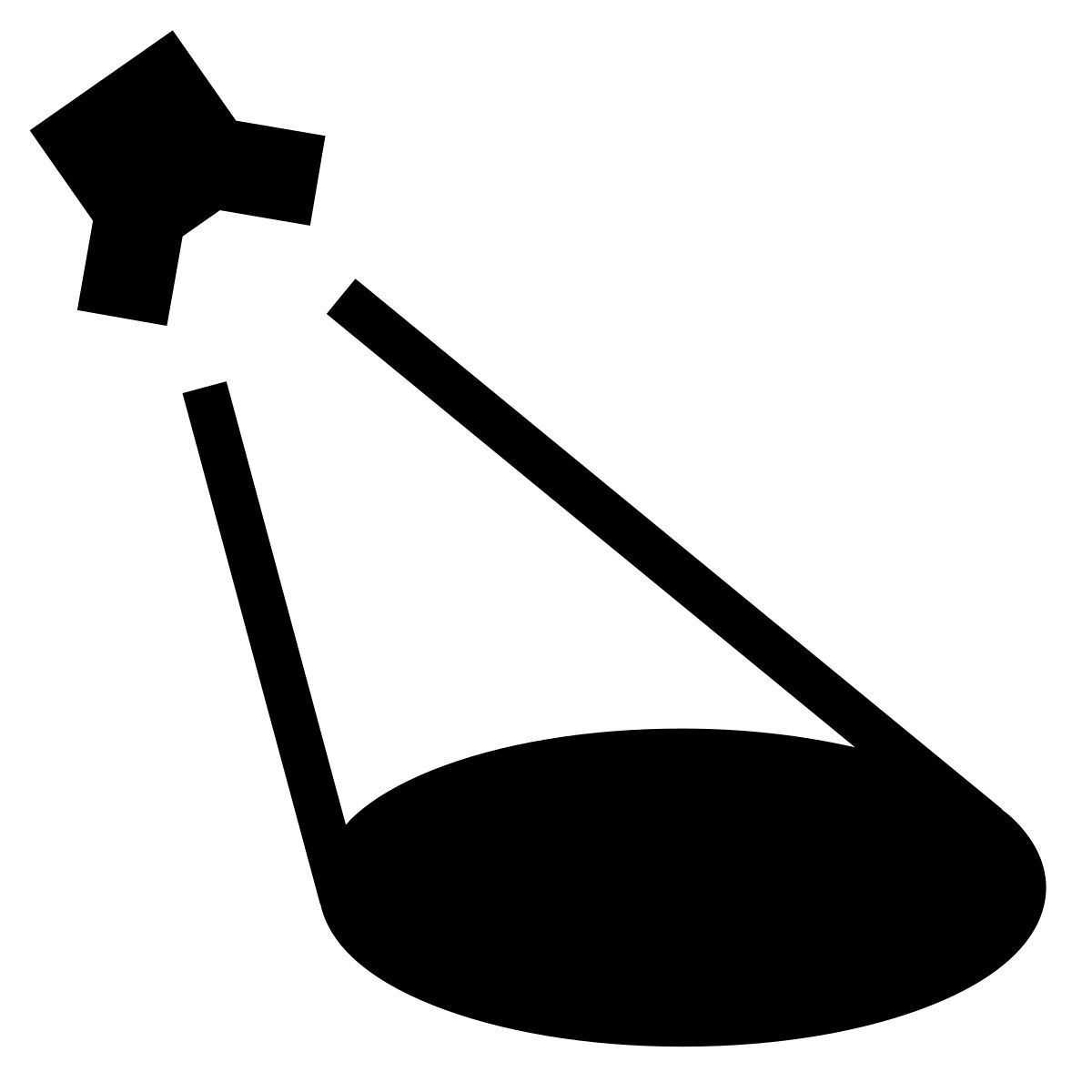 forma thin filled sharp style 스포트라이트 icon