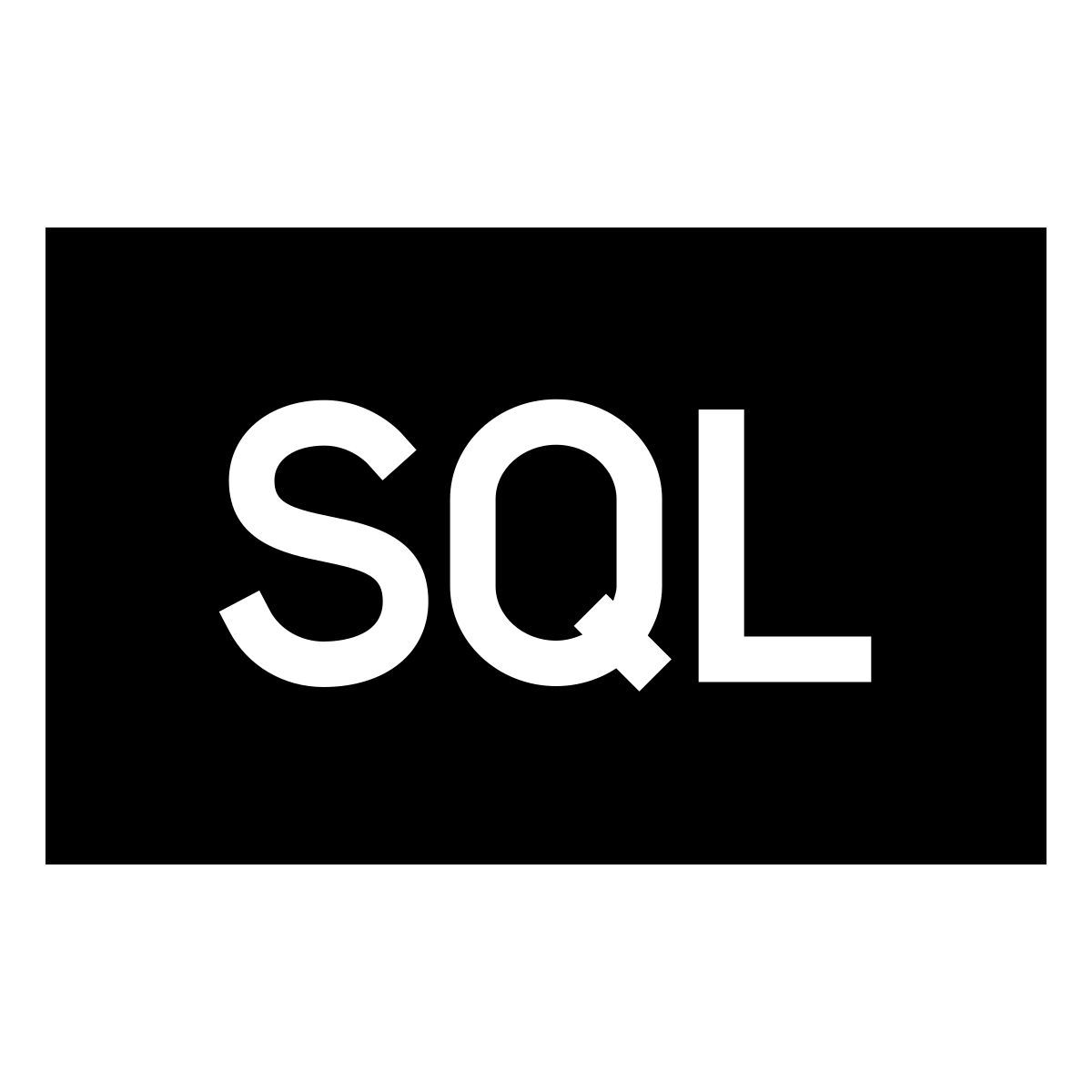 forma thin filled sharp style sql icon