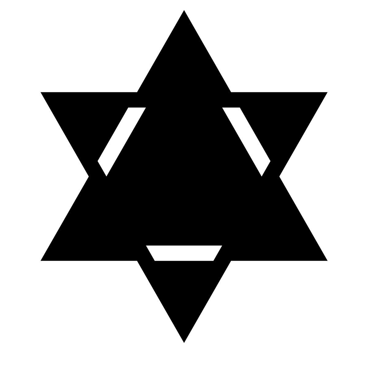 forma thin filled sharp style 大卫之星 icon