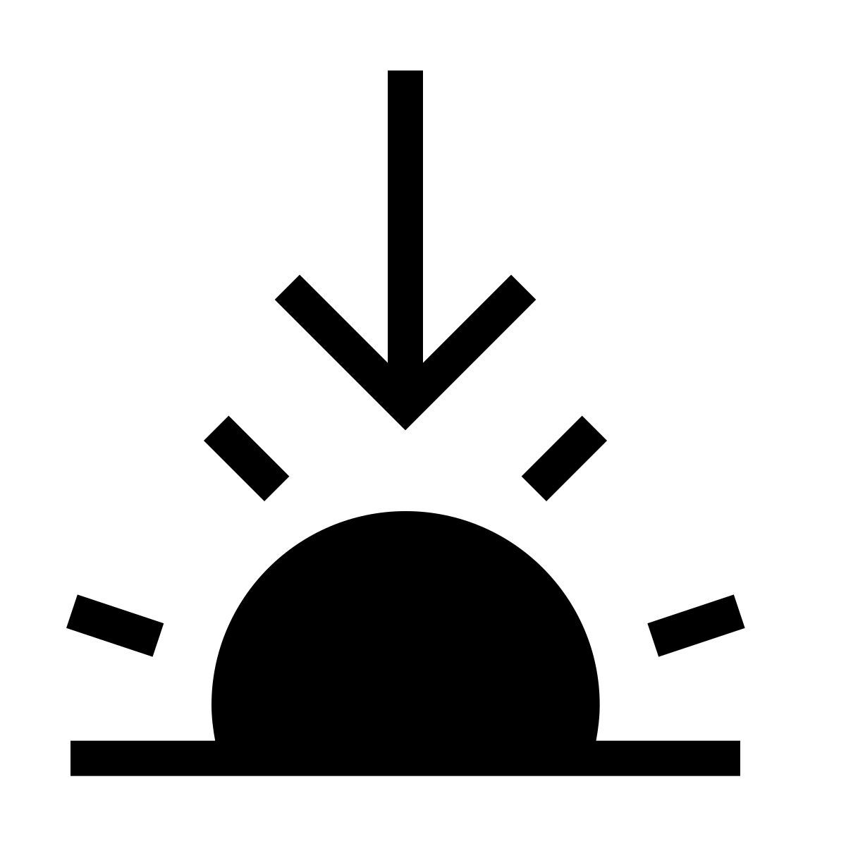 forma thin filled sharp style 日落 icon