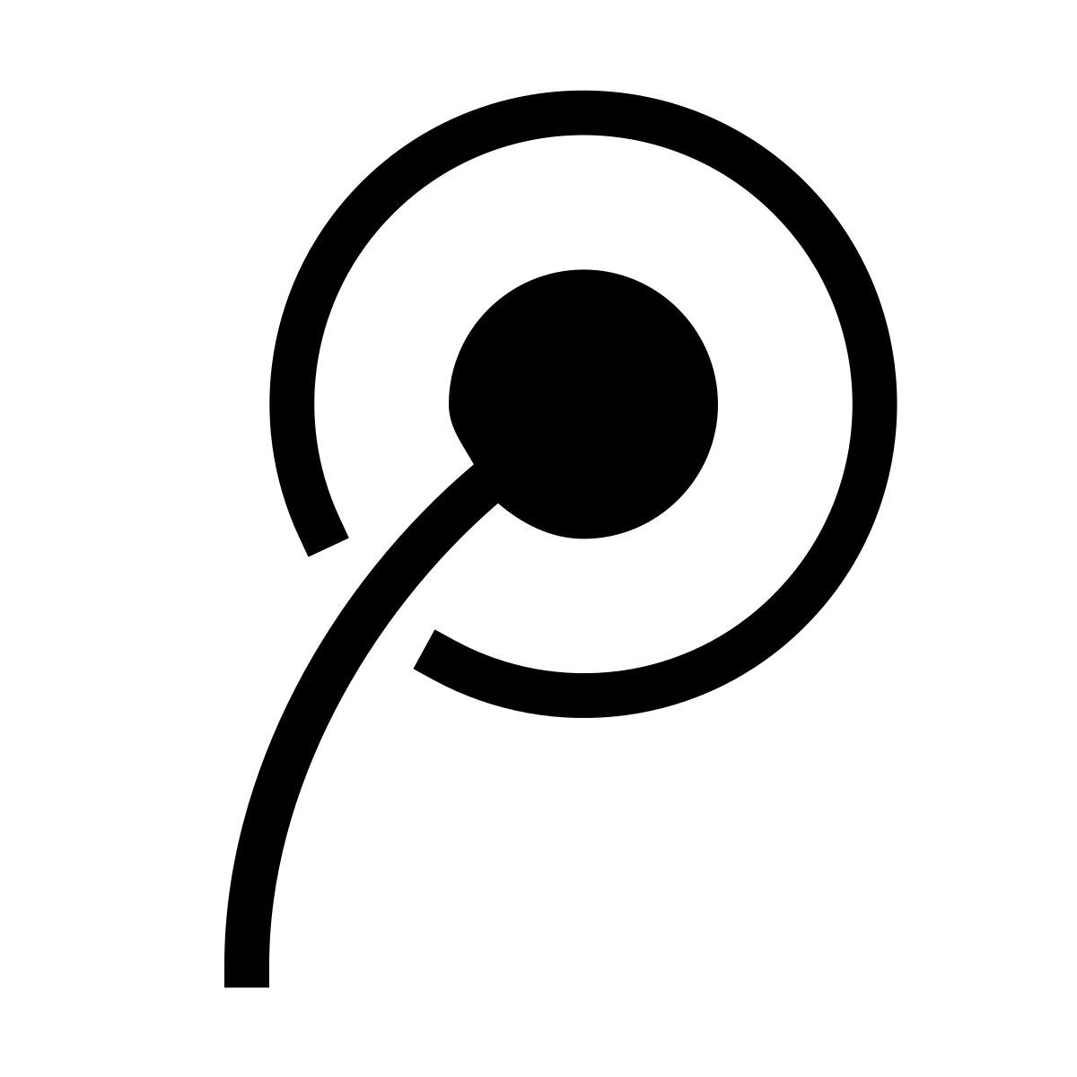 forma thin filled sharp style tencent weibo icon