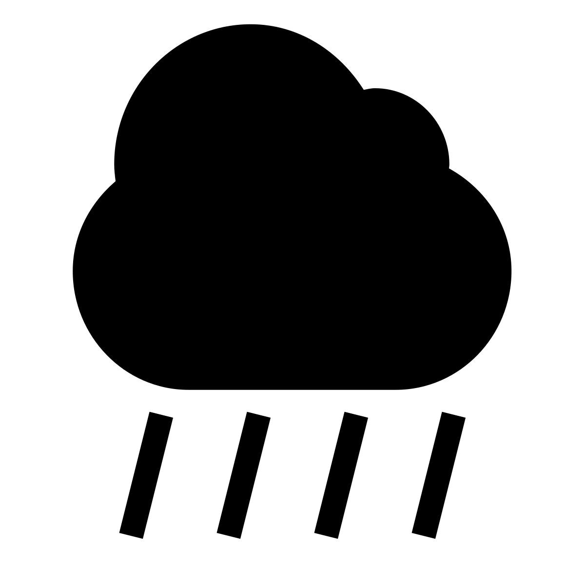 forma thin filled sharp style lluvia torrencial icon