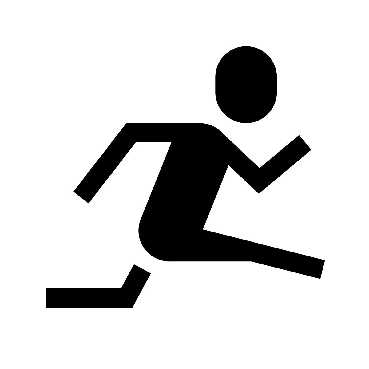 forma thin filled sharp style 田径 icon