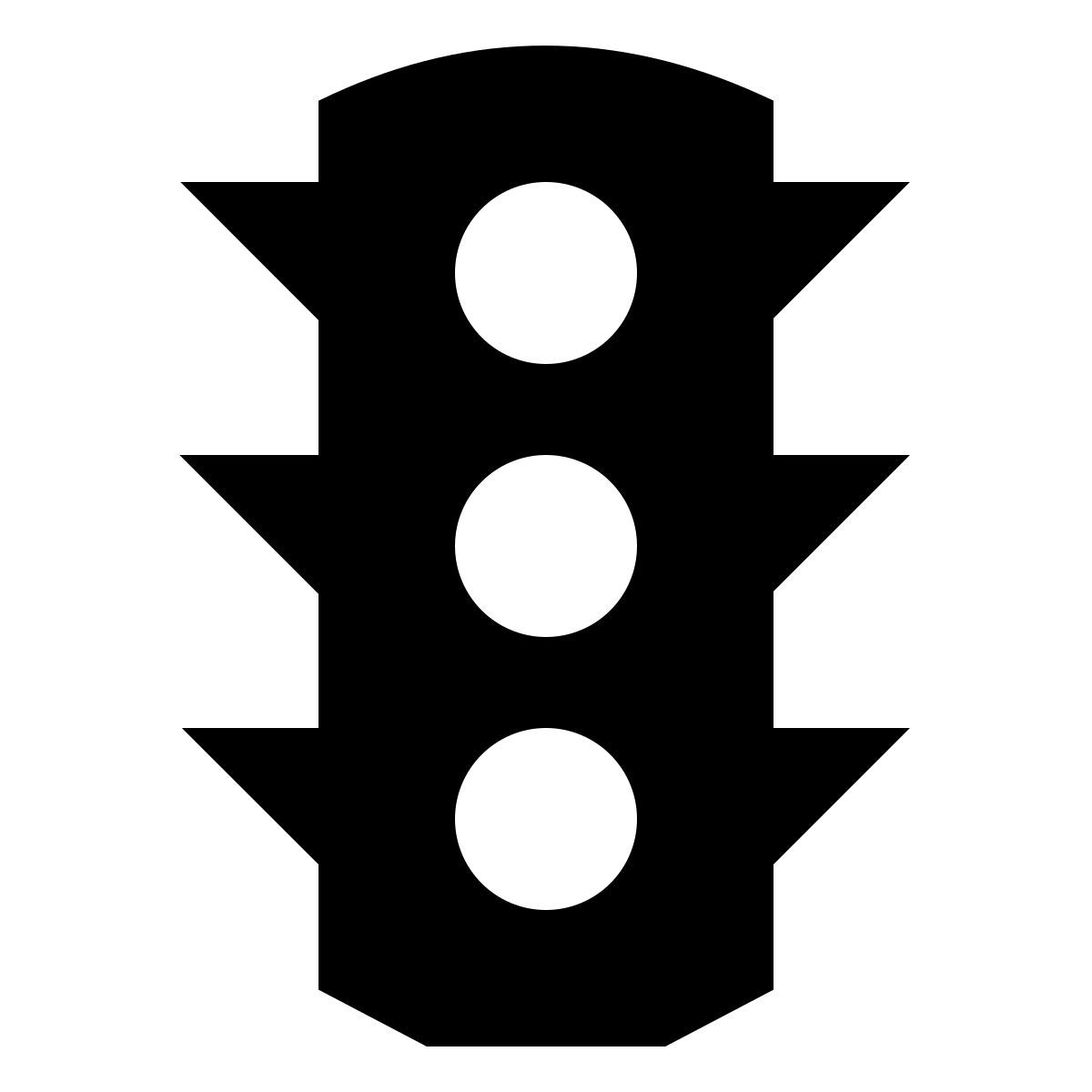 forma thin filled sharp style feu de circulation icon