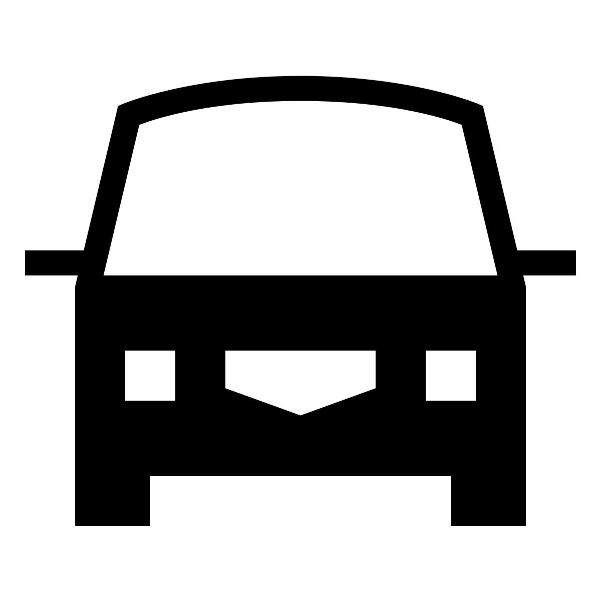 forma thin filled sharp style transportation icon