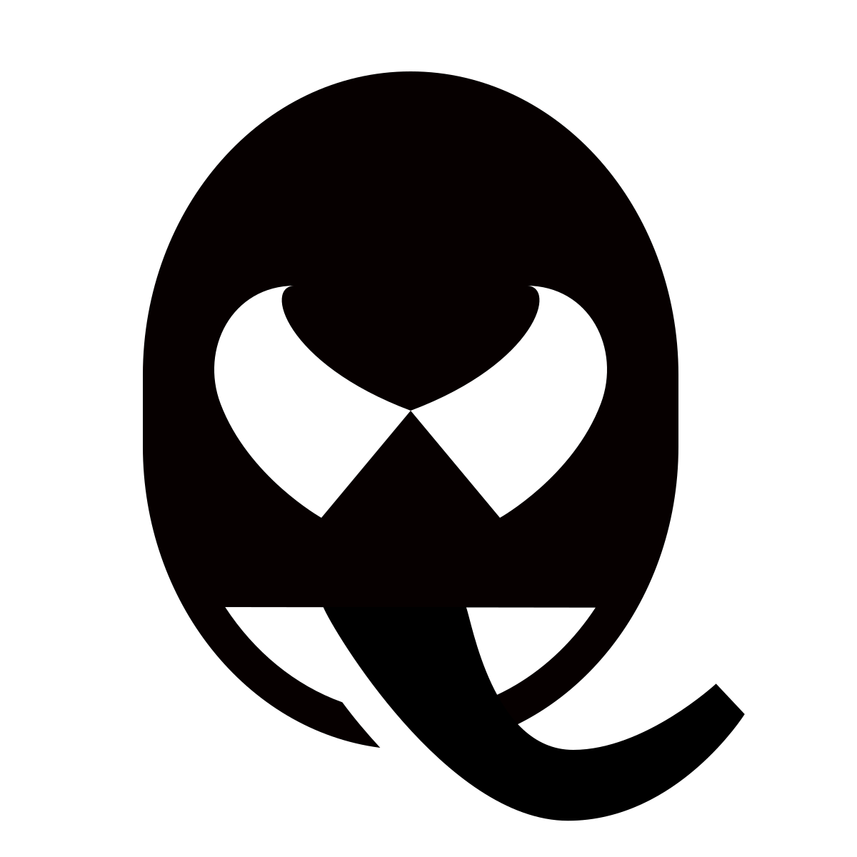 forma thin filled sharp style venom head icon