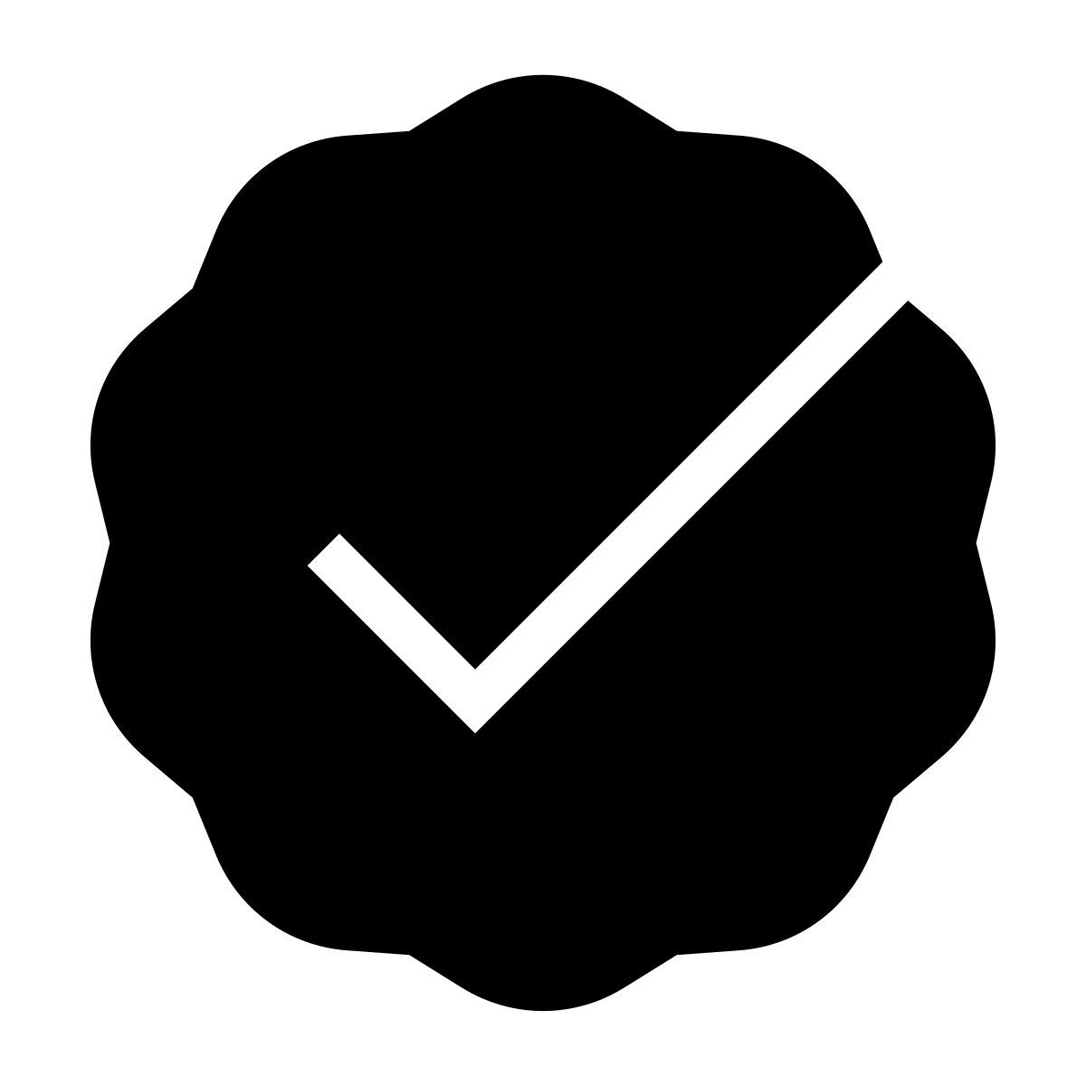 forma thin filled sharp style 验证的帐户 icon