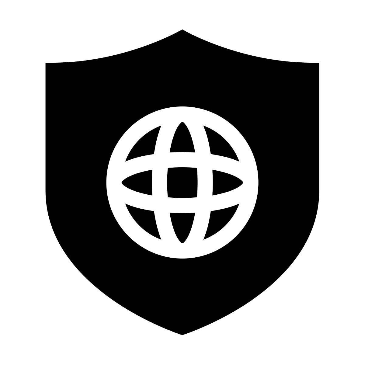 forma thin filled sharp style escudo web icon