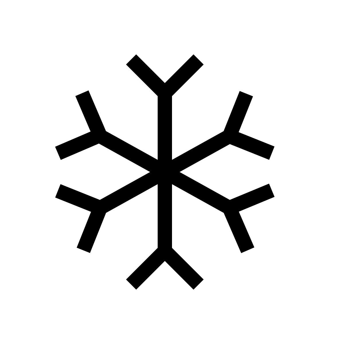 forma thin filled sharp style winter icon