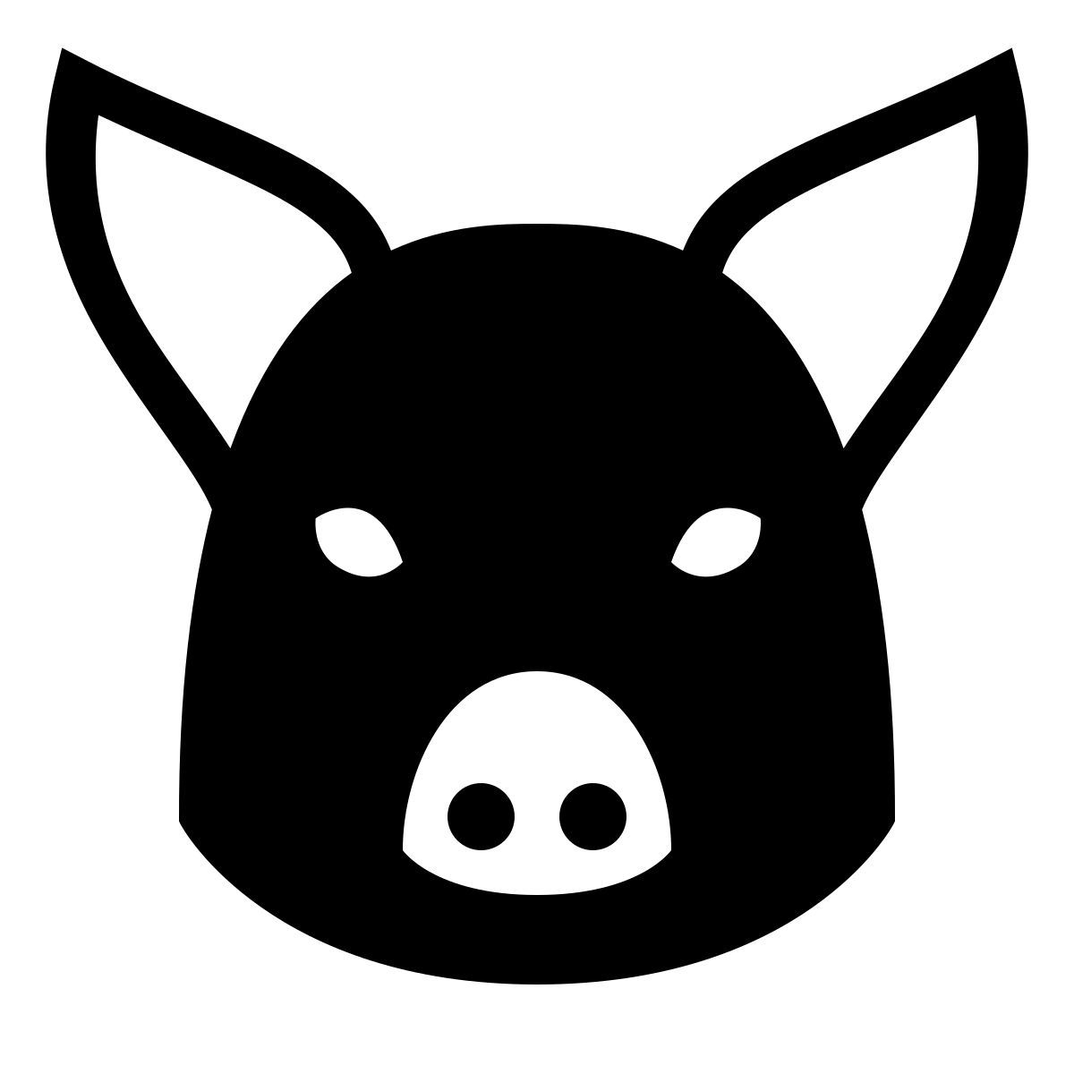 forma thin filled sharp style année du cochon icon
