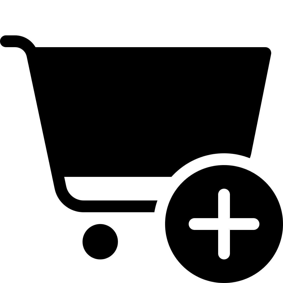 forma thin filled style aggiungi al carrello icon