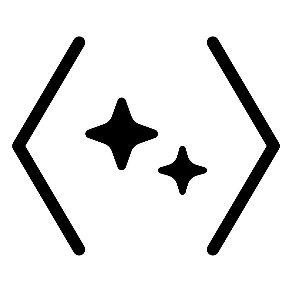 forma thin filled style ai 생성 코드 icon