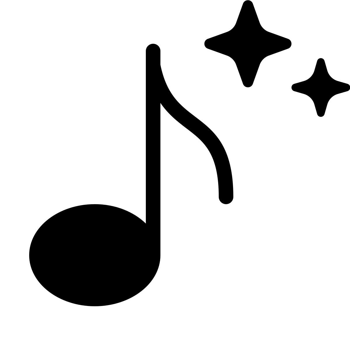 forma thin filled style 人工智能生成的音乐 icon