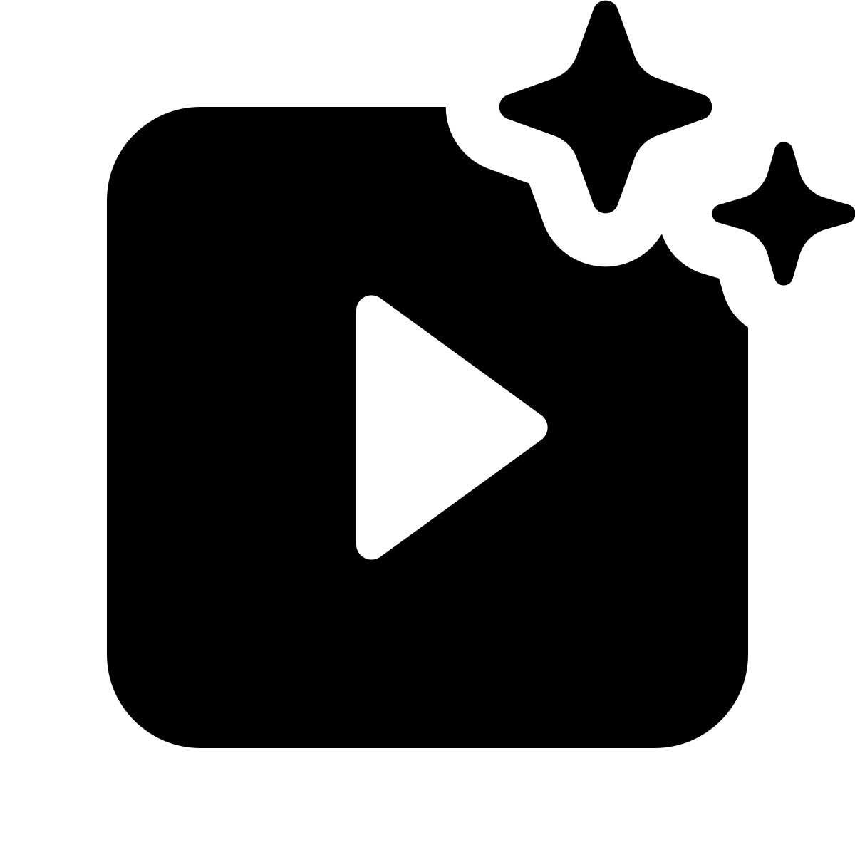 forma thin filled style 人工智能生成的视频 icon