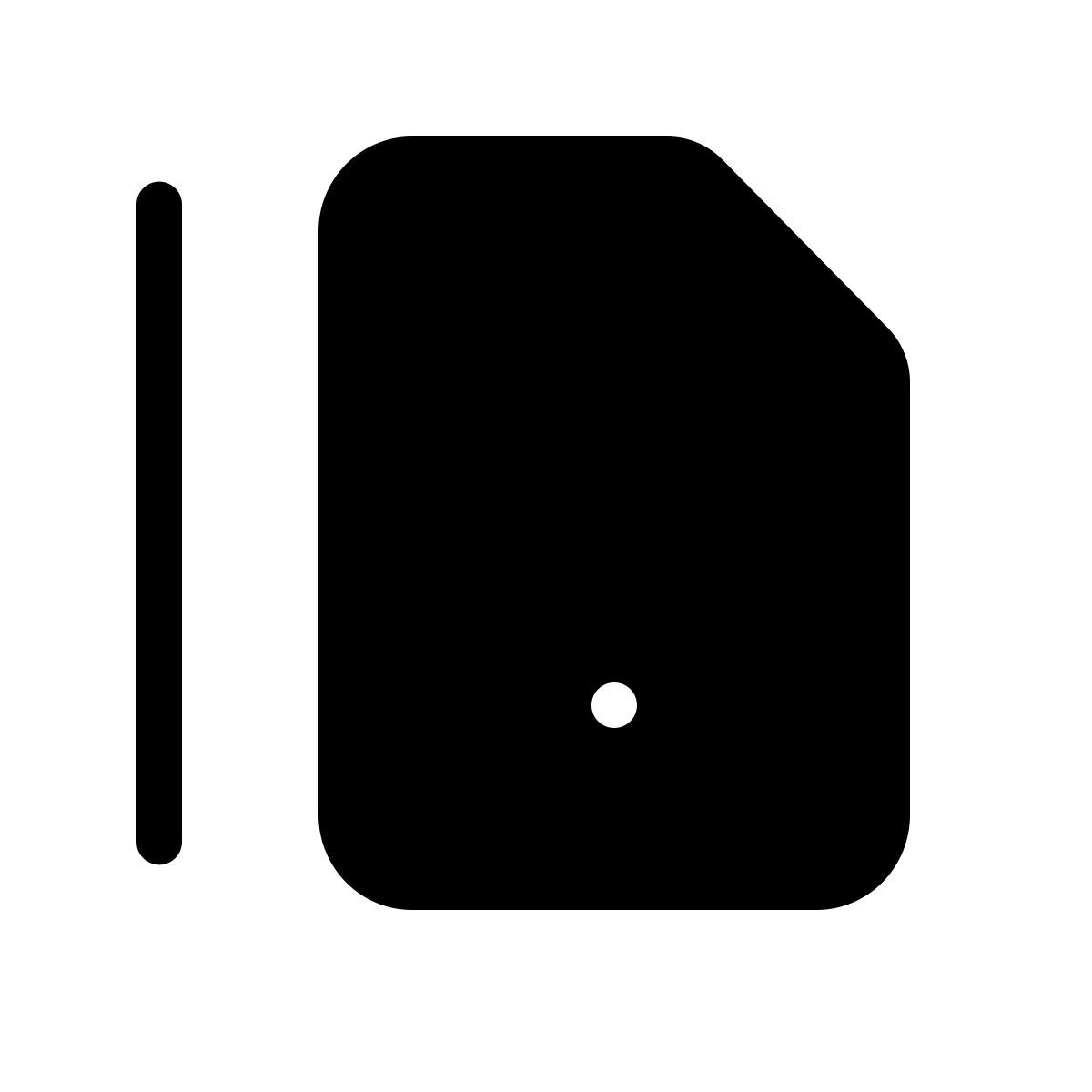 forma thin filled style 답변 icon