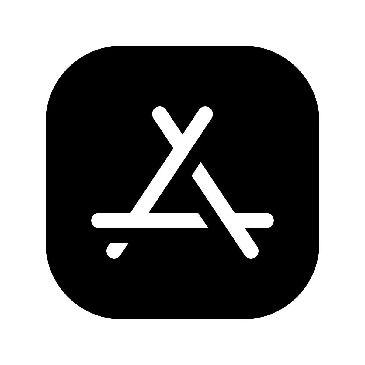 forma thin filled style app store icon