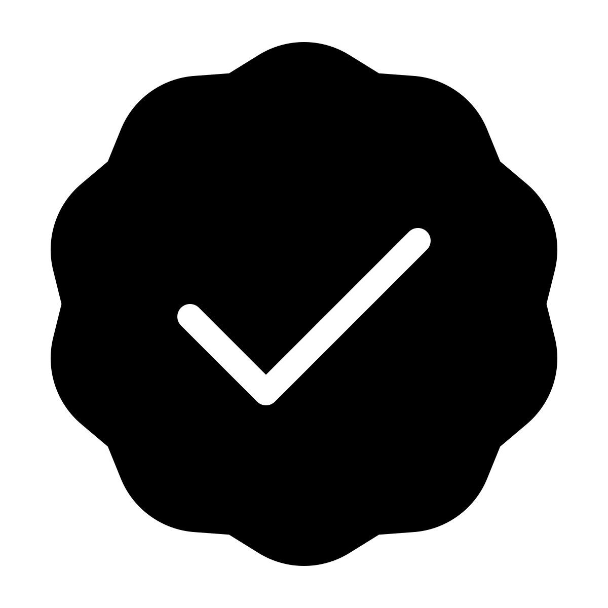 forma thin filled style aprobación icon