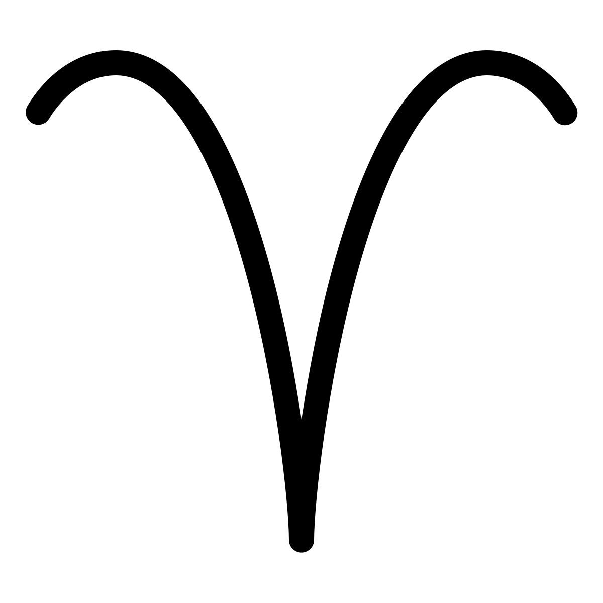 forma thin filled style 양자리 icon