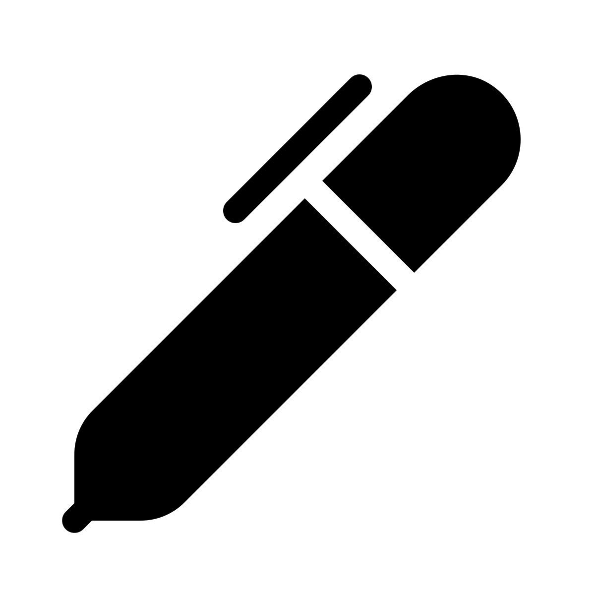 forma thin filled style penna a sfera icon