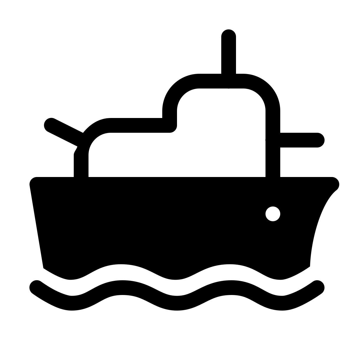 forma thin filled style 전함 icon