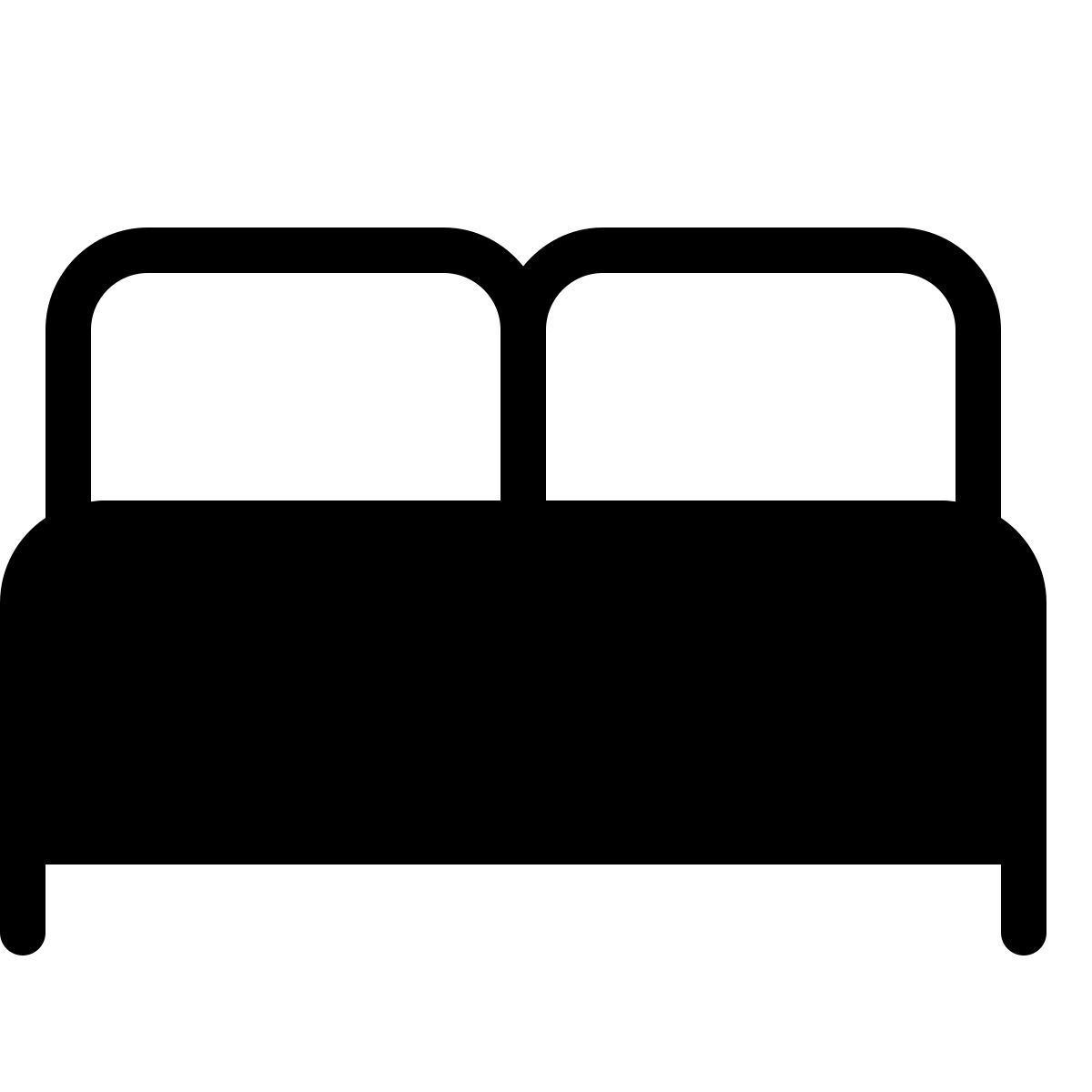 forma thin filled style cama icon