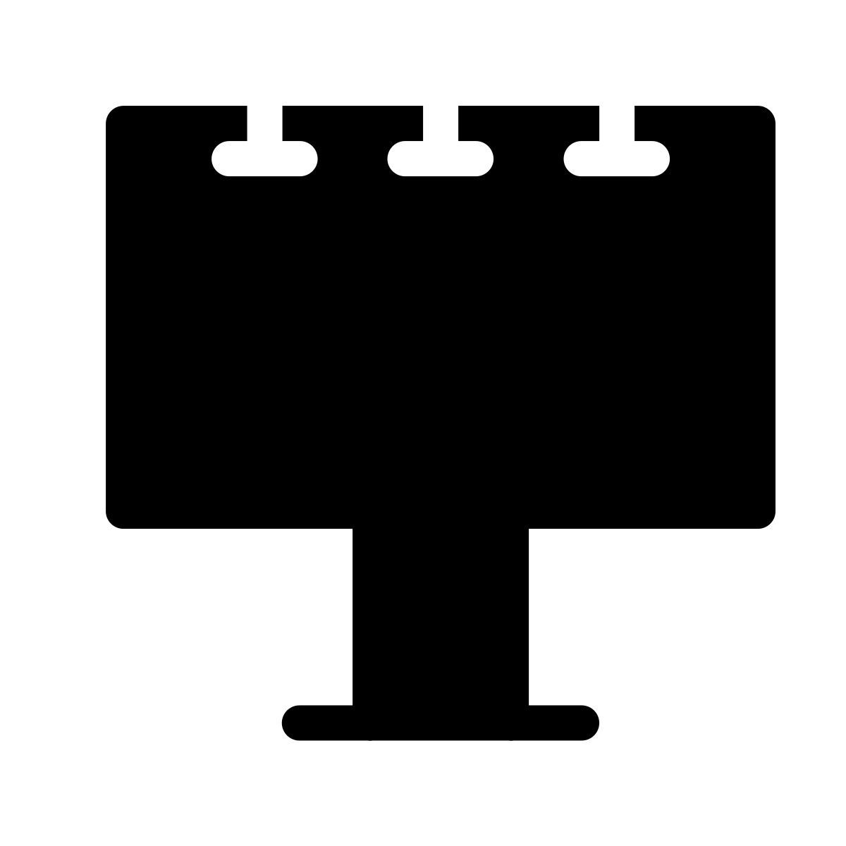 forma thin filled style billboard icon