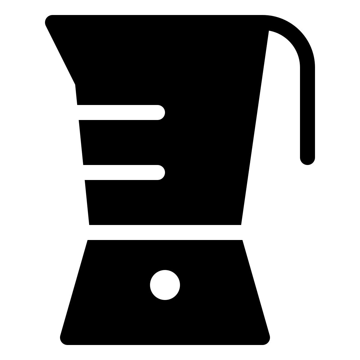 forma thin filled style frullatore icon