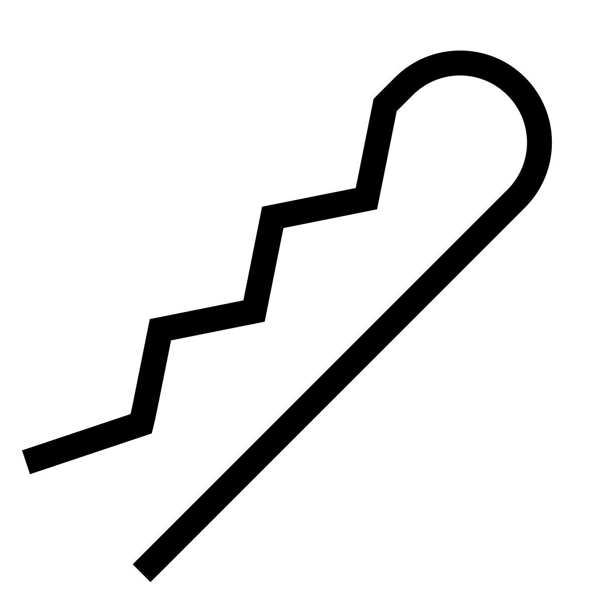 forma thin filled style bobby pin icon