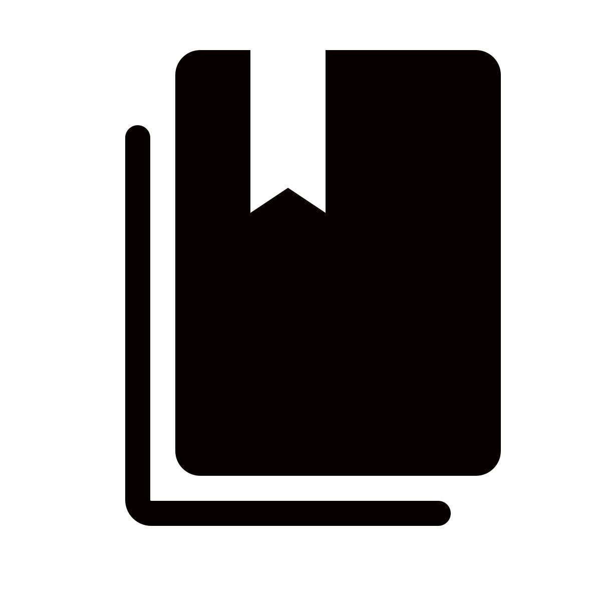 forma thin filled style books icon