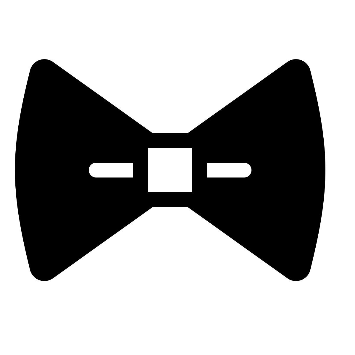 forma thin filled style bow tie icon