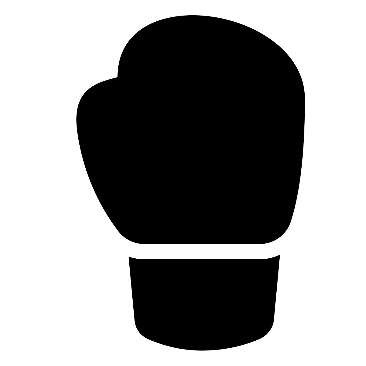 forma thin filled style boxing glove icon