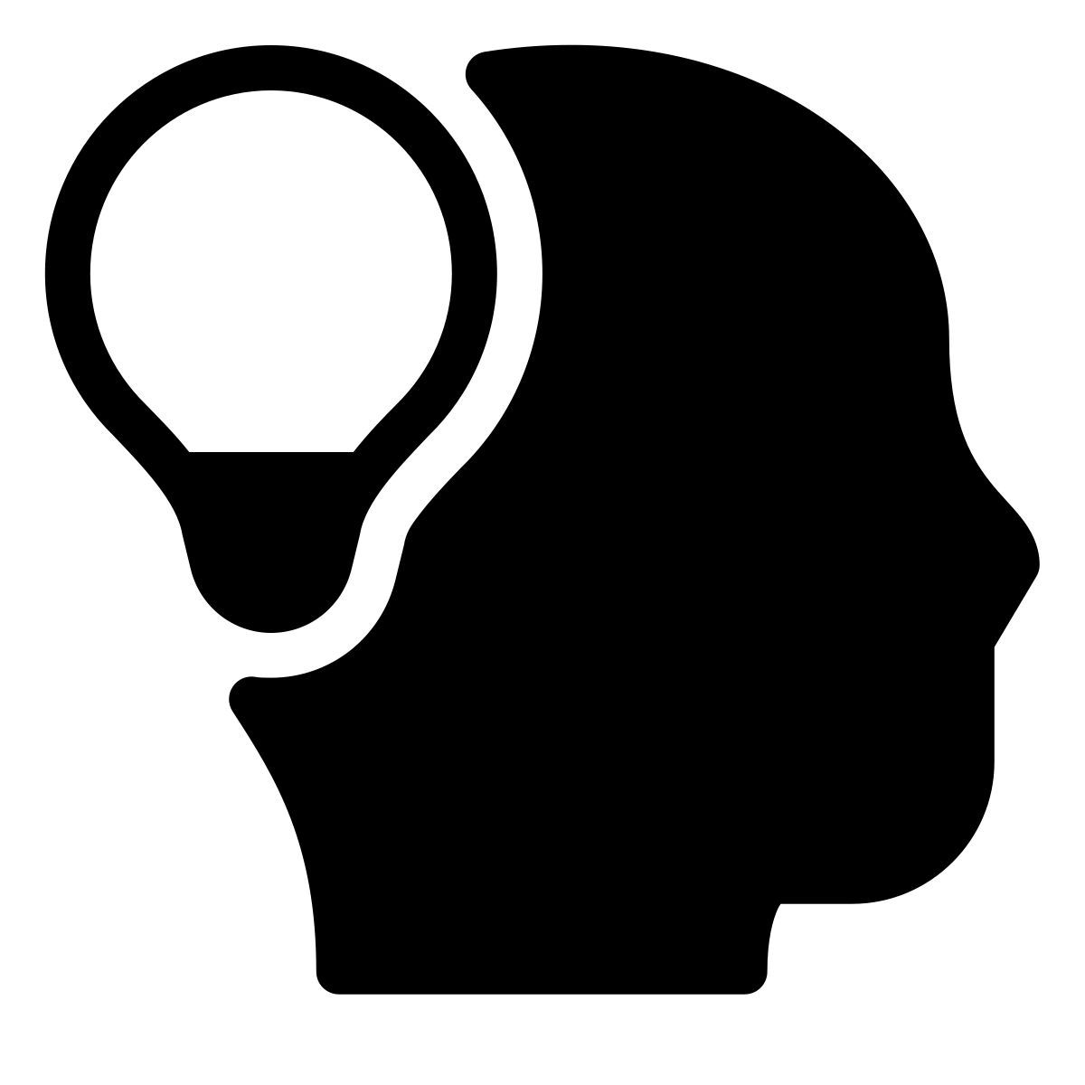 forma thin filled style idea generation icon